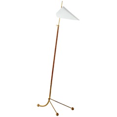 Moresby Floor Lamp in Antique Brass by Visual Comfort Signature