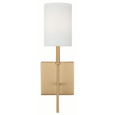 Visual Comfort Studio Collection Foxdale Satin Brass Sconce