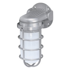 Metallic Silver Outdoor Wall Light by Nuvo Lighting