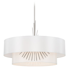 Gramercy 26-Inch Pendant in Polished Nickel by George Kovacs
