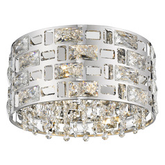 Aludra Chrome Flush Mount by Z-Lite