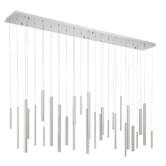 Santana 72-Inch LED Linear Chandelier in Satin Nickel by Eurofase