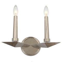 Crystorama Lighting Palmer Polished Nickel Sconce