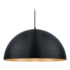 Gaetano Black & Gold LED Pendant by Eglo Lighting