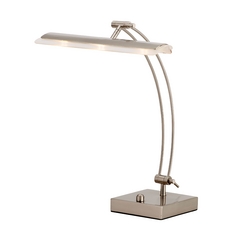 Adesso Home Lighting Esquire Satin Steel LED Desk Lamp