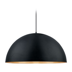 Gaetano Black & Gold LED Pendant by Eglo Lighting