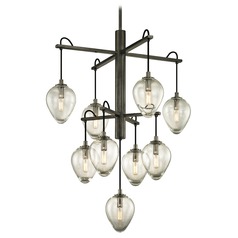 Brixton 38.50-Inch Gun Metal & Smoked Chrome Pendant by Troy Lighting