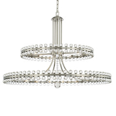 Clover 39-Inch Chandelier in Brushed Nickel by Crystorama Lighting