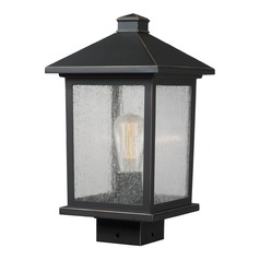 Portland Oil Rubbed Bronze Post Light by Z-Lite