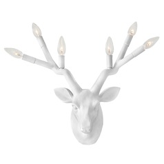 Stag 6-Light Wall Sconce in Chalk White by Hinkley Lighting