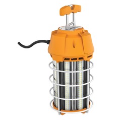 150W LED Hi-Bay Caged Lamp 5000K 15000LM Integrated Cord/Plug & Hook 120V by Satco Lighting