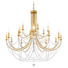 Schonbek Worldwide Lighting Verdana Heirloom Gold Chandelier