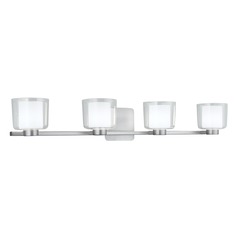 Alexus Brush Nickel Bathroom Light