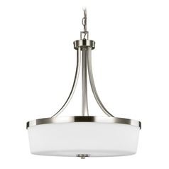 Hettinger Brushed Nickel Pendant by Generation Lighting
