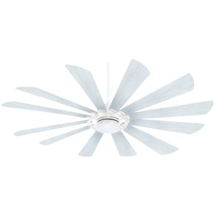 Windmolen 65-Inch LED Smart Fan in Textured White by Minka Aire