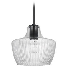 Destin Black & Silver Accents Mini Pendant by Nuvo Lighting