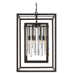 Crystorama Lighting Hollis Forged Bronze Pendant Light