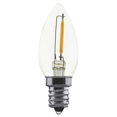 0.7W 2700K C7 LED Nightlight Bulbs 2-Pack by Satco Lighting