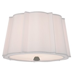 Humphrey 2-Light Flush Mount - Polished Nickel by Hudson Valley Lighting