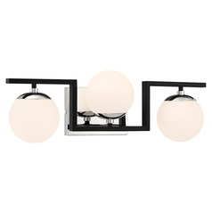 Alluria II 22.50-Inch Bath Light in Coal & Polished Nickel by George Kovacs