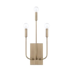 Zander 3-Light Wall Sconce in Aged Brass by Capital Lighting