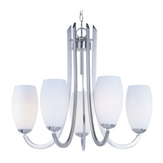 Taylor Satin Nickel Chandelier by Maxim Lighting