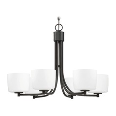Clarendon 26-Inch Aged Bronze Brushed Chandelier by Craftmade Lighting