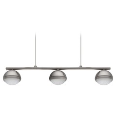 Lombes Matte Nickel LED Island Light by Eglo Lighting