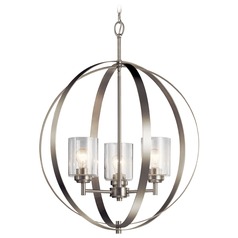 Winslow 3-Light Brushed Nickel Chandelier by Kichler Lighting
