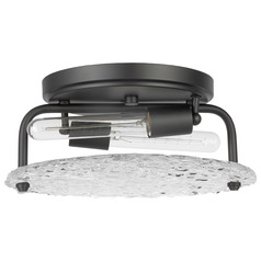 Glacier Matte Black Flush Mount by Nuvo Lighting