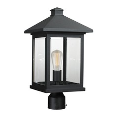Portland Black Post Light by Z-Lite