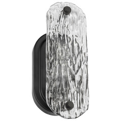 Glacier Matte Black Sconce by Nuvo Lighting