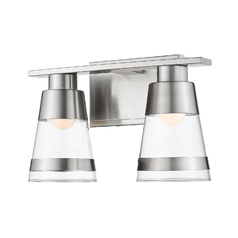 Ethos Brushed Nickel LED Bathroom Light by Z-Lite