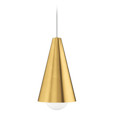 Mini Joni LED MonoRail Pendant in Brass by Visual Comfort Modern