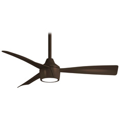 Minka Aire Skinnie Oil Rubbed Bronze LED Ceiling Fan with Light