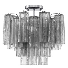 Crystorama Lighting Addis Polished Chrome Semi-Flushmount Light