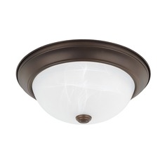 Bates 13-Inch Bronze Flush Mount by HomePlace by Capital Lighting