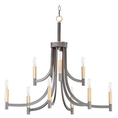 Maxim Lighting Lyndon Bronze & Antique Brass Chandelier