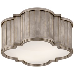 Thomas OBrien Tilden Flush Mount in Antique Nickel by Visual Comfort Signature