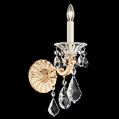 La Scala Parchment Gold Sconce by Schonbek Lighting