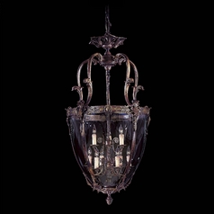 Pendant with Clear Glass in Antique Bronze Patina by Metropolitan Lighting