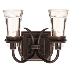 Dover Antique Copper Bathroom Light by Kalco Lighting