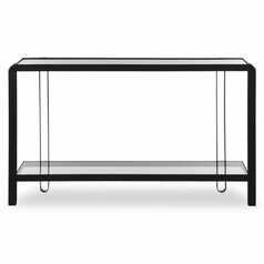 Shadow Console Table in Satin Black by Uttermost Lighting