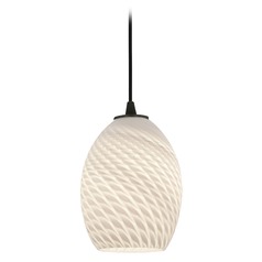 Modern Mini Pendant with White Glass by Access Lighting