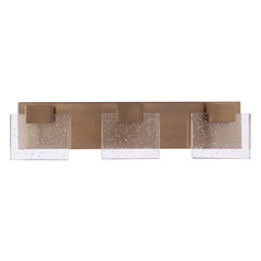Alamere Satin Brass LED Bathroom Light by Craftmade Lighting
