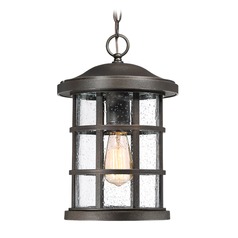 Crusade Outdoor Hanging Light in Palladian Bronze by Quoizel Lighting