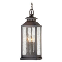 Revere Blackened Brass Outdoor Hanging Light by Hinkley Lighting