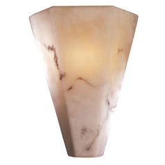 Modern Sconce Wall Light with Alabaster Glass in Alabaster Dust by Minka Lavery