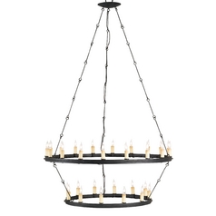 Toulouse Chandelier in Blacksmith by Currey & Company