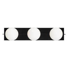 Sean Lavin Orbel 3-Light LED Bath Light in Black by Visual Comfort Modern